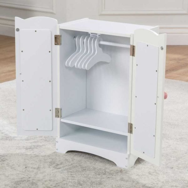 kidkraft lil doll armoire with hangers