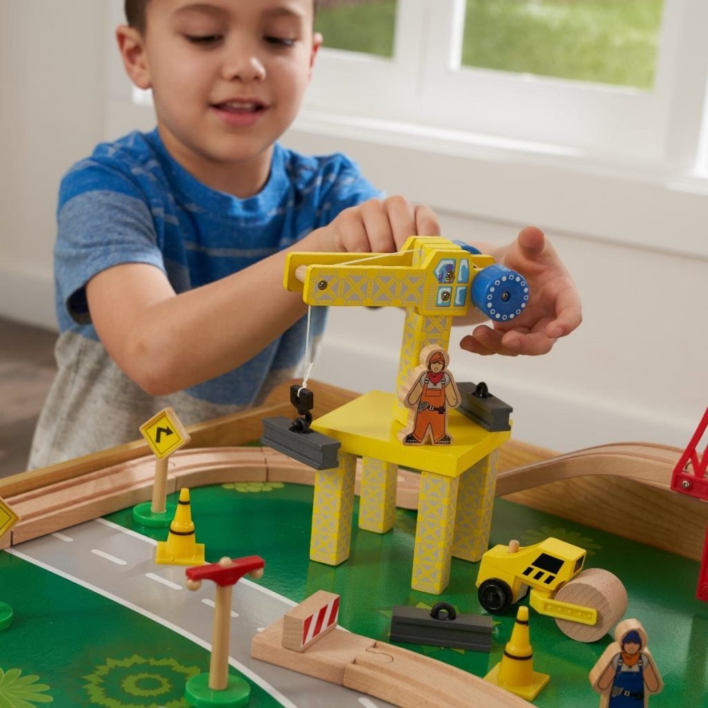 kidkraft waterfall mountain train table