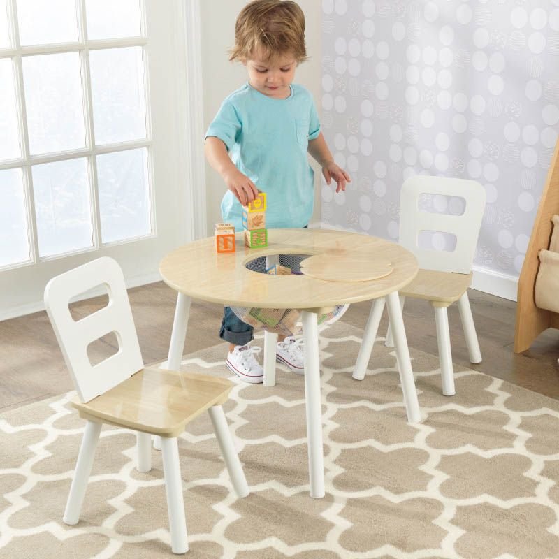 Kidkraft farmhouse table and on sale chair set white