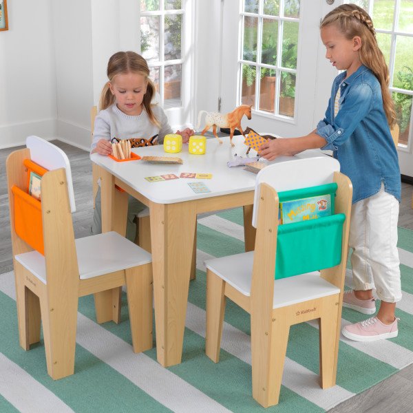 Nantucket kids 4 piece table and chair set best sale