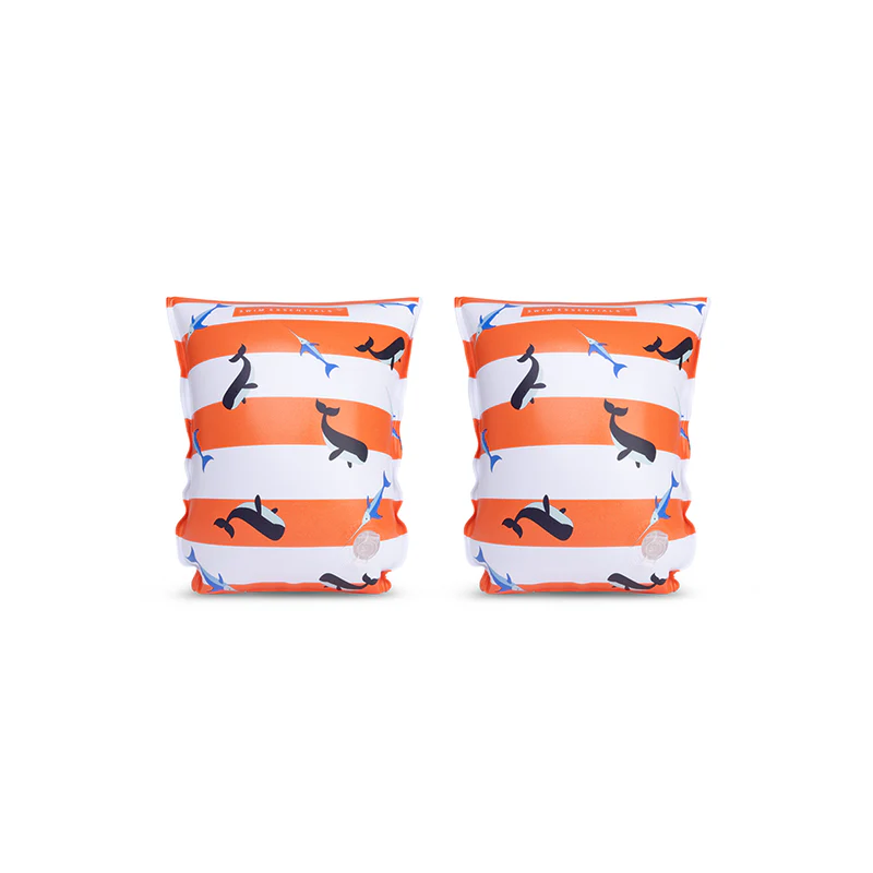 Arm-Bands-Red-White-Ocean-Stripes
